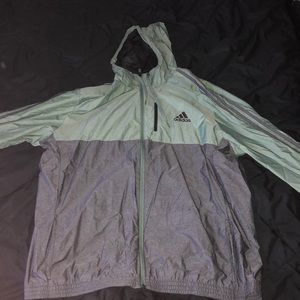 Adidas lightweight hooded track jacket